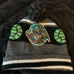 TMNT Teenage Mutant Ninja Turtles Pom Knit Beanie Hat Cap